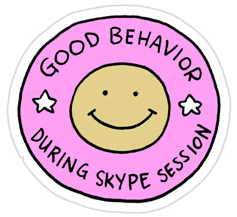 emblema bom comportamento no skype