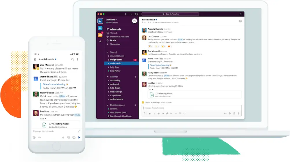 Ferramenta de chat online Slack