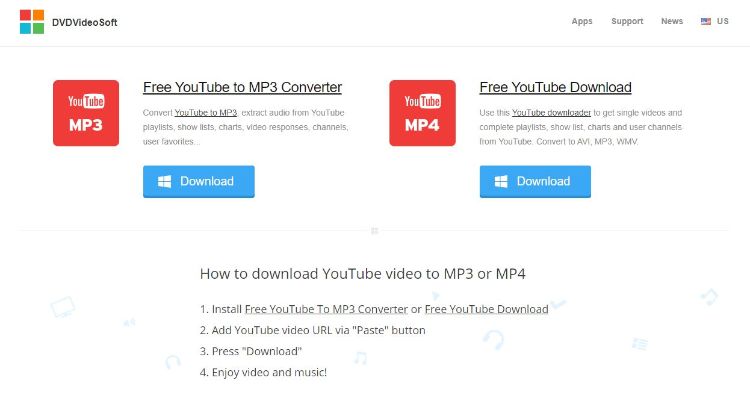 baixar vídeo do youtube e converter em mp3 com o dvdvideosoft