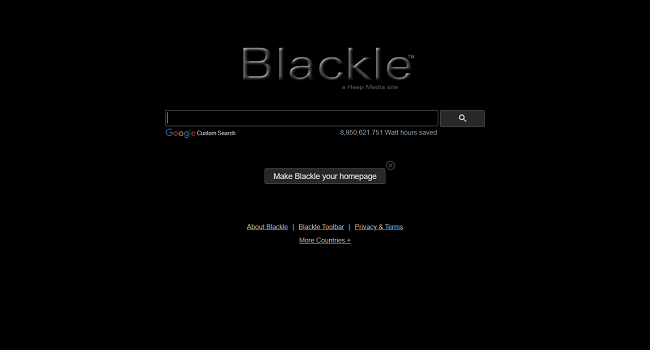 captura de tela do Blackle