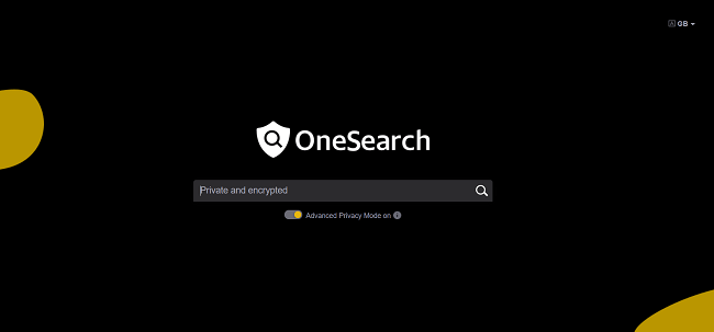 captura de tena do OneSearch