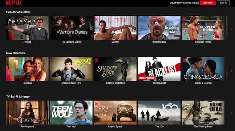 Entretenimento ilimitado com plataformas de OTT, como a Netflix
