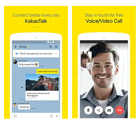 capa do app de conversa kakaotalk