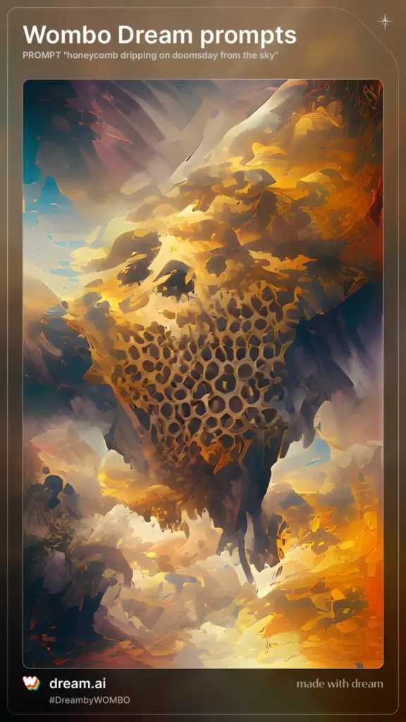 honeycomb dripping on doomsday from the sky
