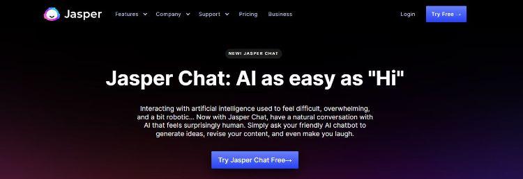jasper chat é uma das melhores alternativas do chatgpt