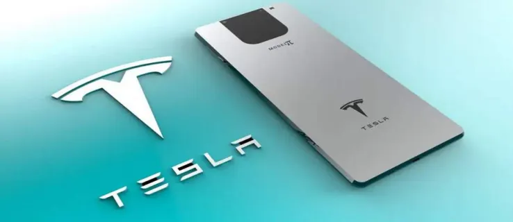 Imagem do smartphone da Tesla