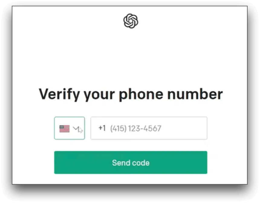 verificar o número de telefone para logar no chatgpt