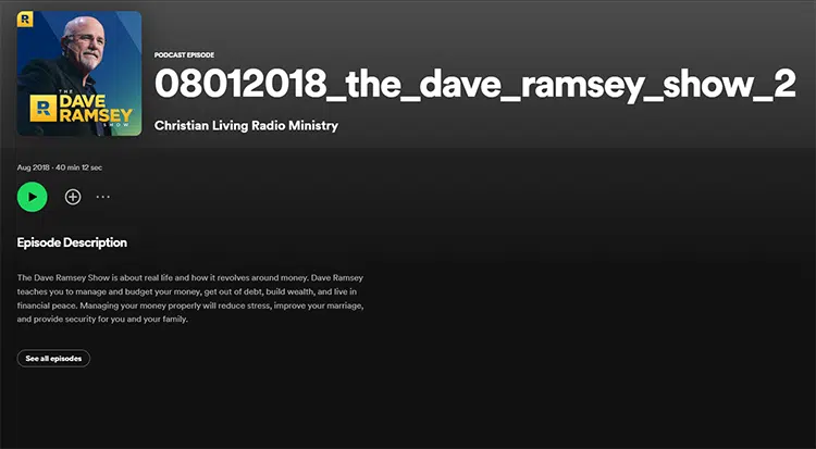podcast do David Ramsey