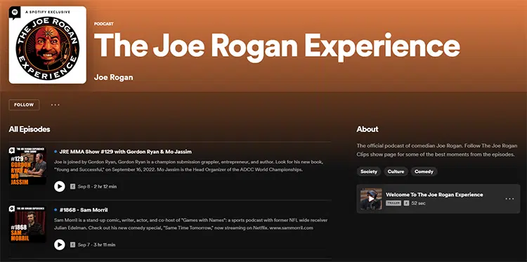 Joe Rogan é quem mais ganha dinheiro com podcast