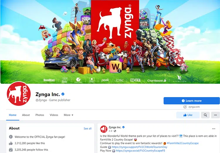 ZYNGA é quem mais ganha dinheiro com o facebook