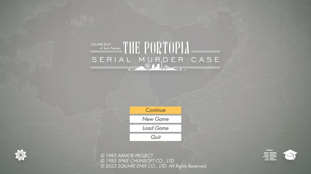 Square Enix AI Tech Preview: The Portopia Serial Murder Case screenshot