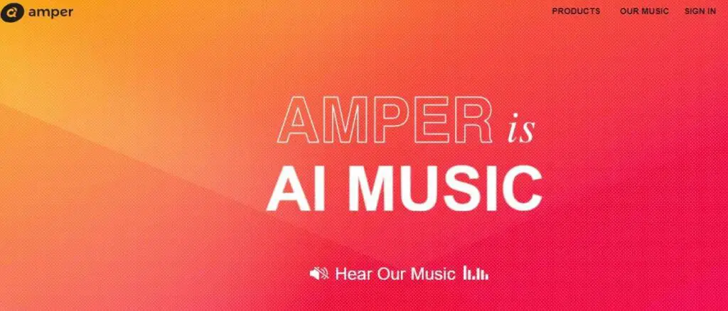 programa de musica com inteligência artificial Amper Music