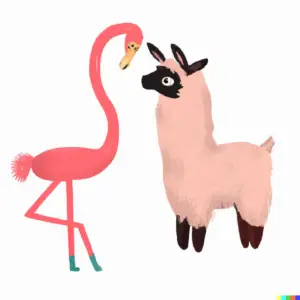 flamingo llama