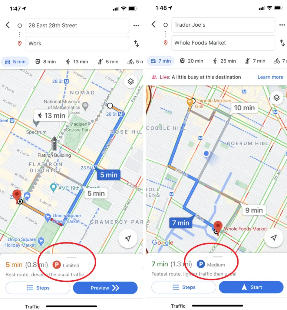 limite do tempo para estacionamento