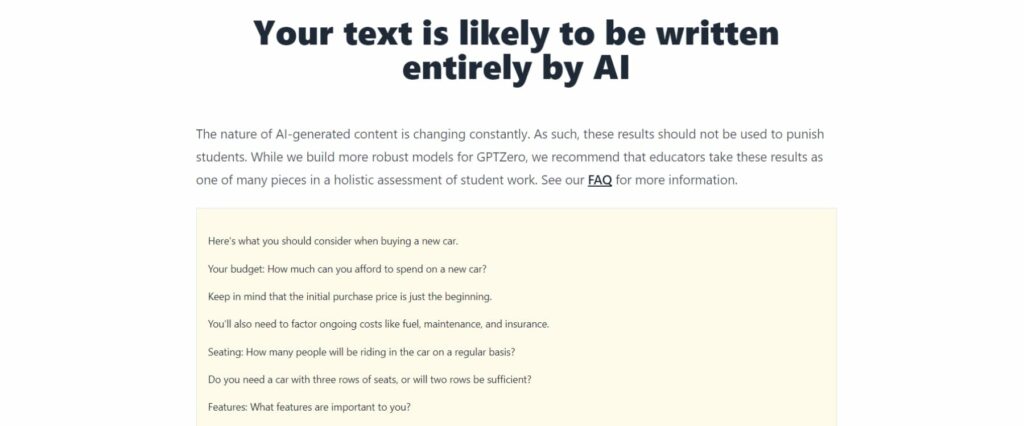 detecção de IA nos textos