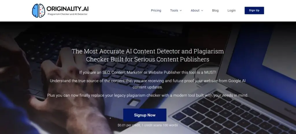 Originality AI é um dos melhores detectores de conteúdo de IA