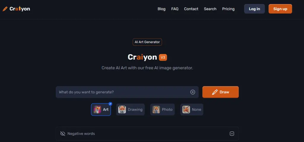 crayon é uma alternativa gratuita para gerar imagens com IA online