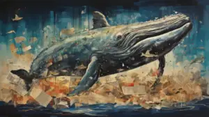 humpback whale emerging from a sea of words 1200x673 1