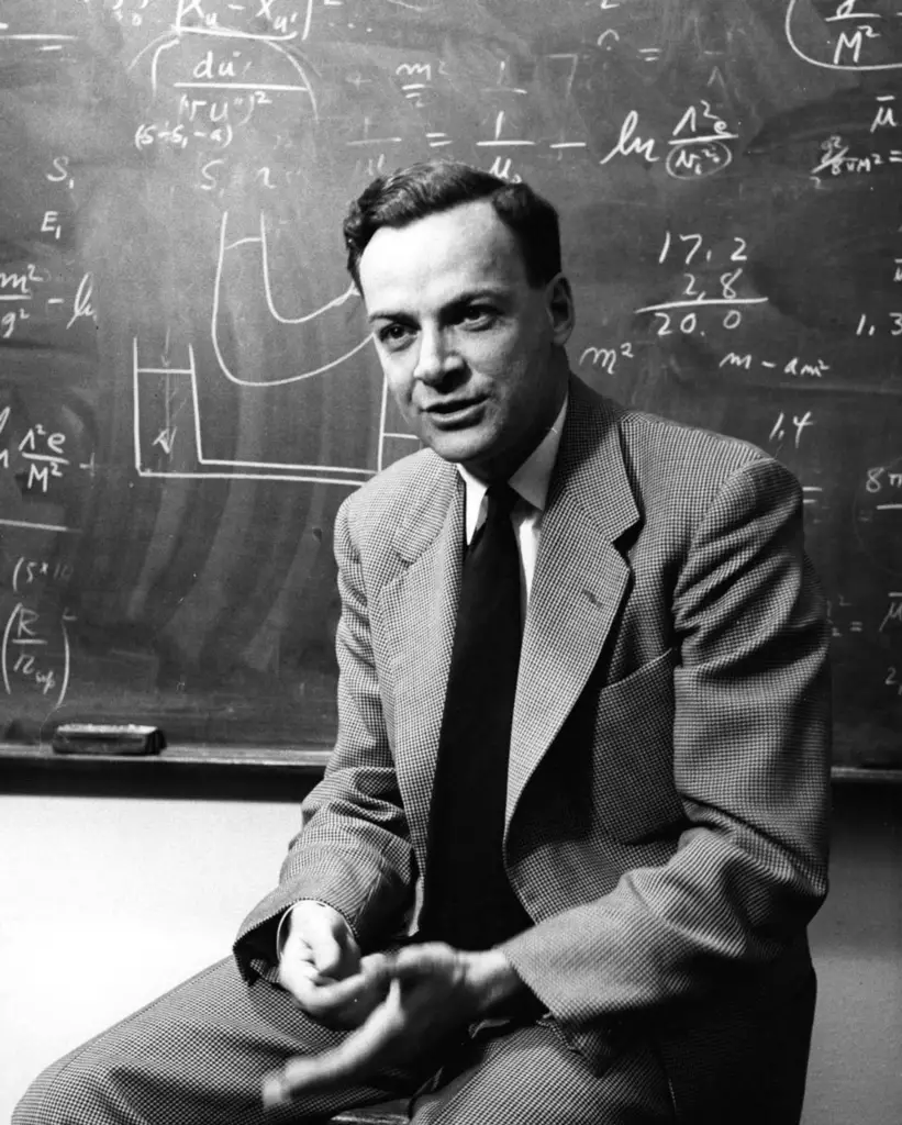 Richard Feynman, professor de física de longa data no Caltech e laureado com o Nobel. Foto: Arquivos do Caltech