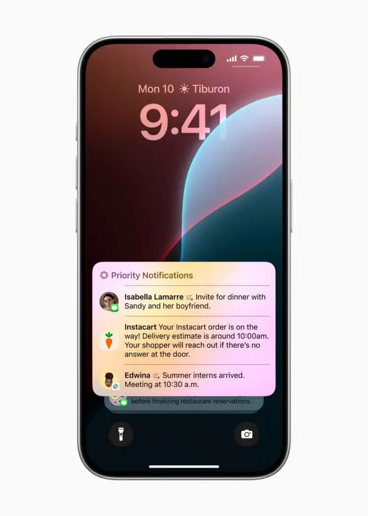 O Apple Intelligence pode priorizar e resumir as notificações
